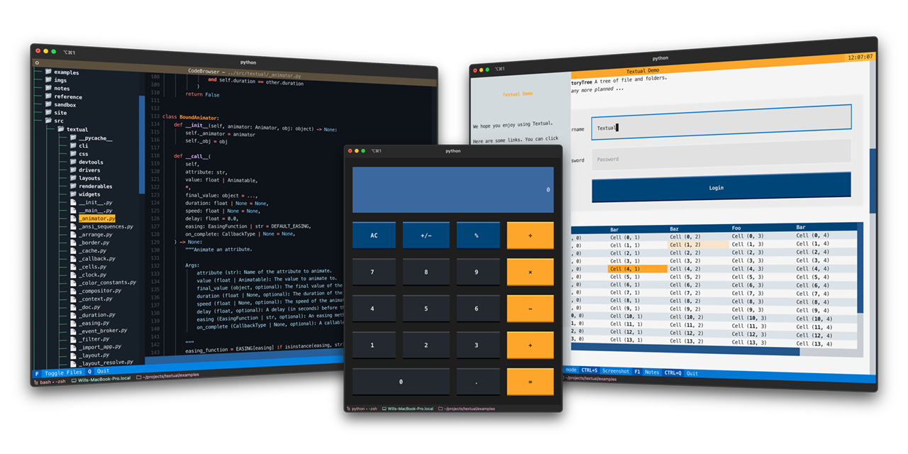 Textual: 모던 터미널 사용자 인터페이스 개발 도구 - 함께해요 파이썬 생태계