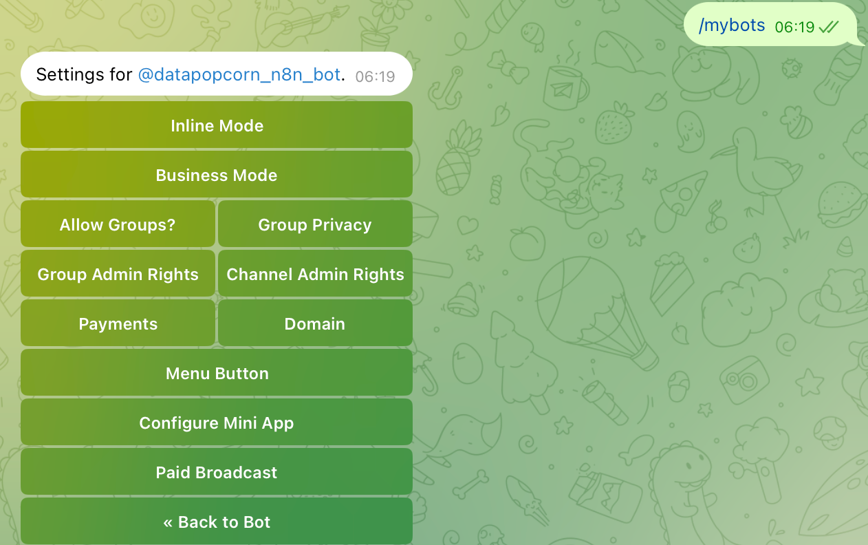 04-10 Telegram API - n8n 노코드 자동화 한글 가이드북